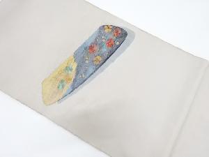 アンティーク 撫子模様織り出し袋帯(材料)